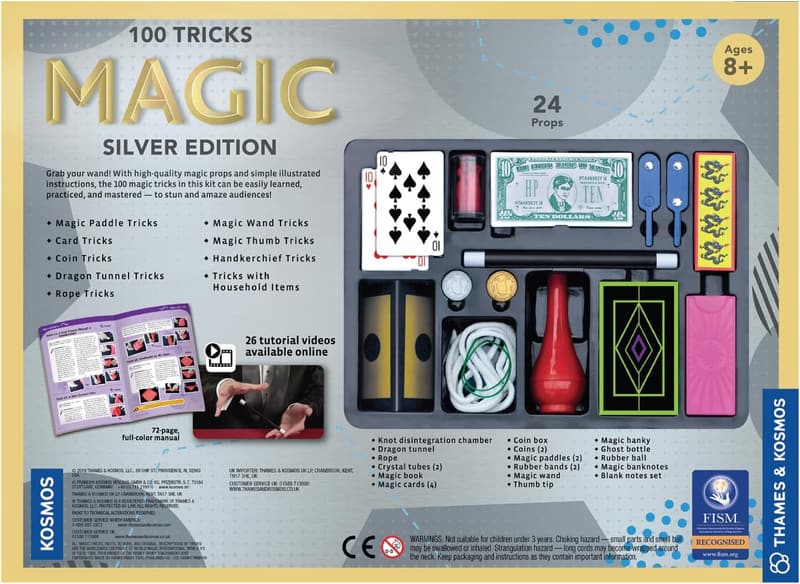 Silver Edition Magic Playset with 100 Tricks