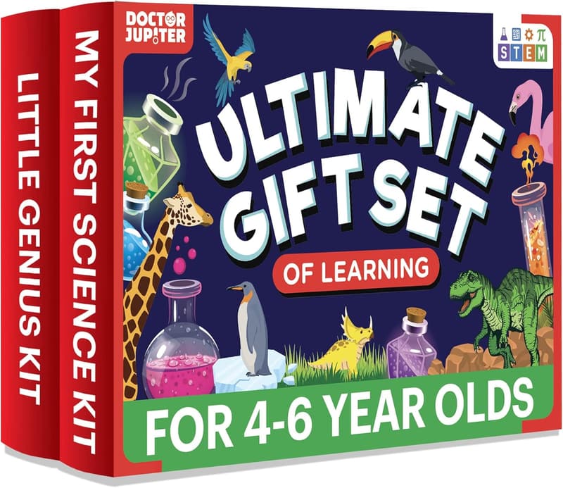 Birthday STEM Gift Set for Kids Ages 4-6 - Science Kits
