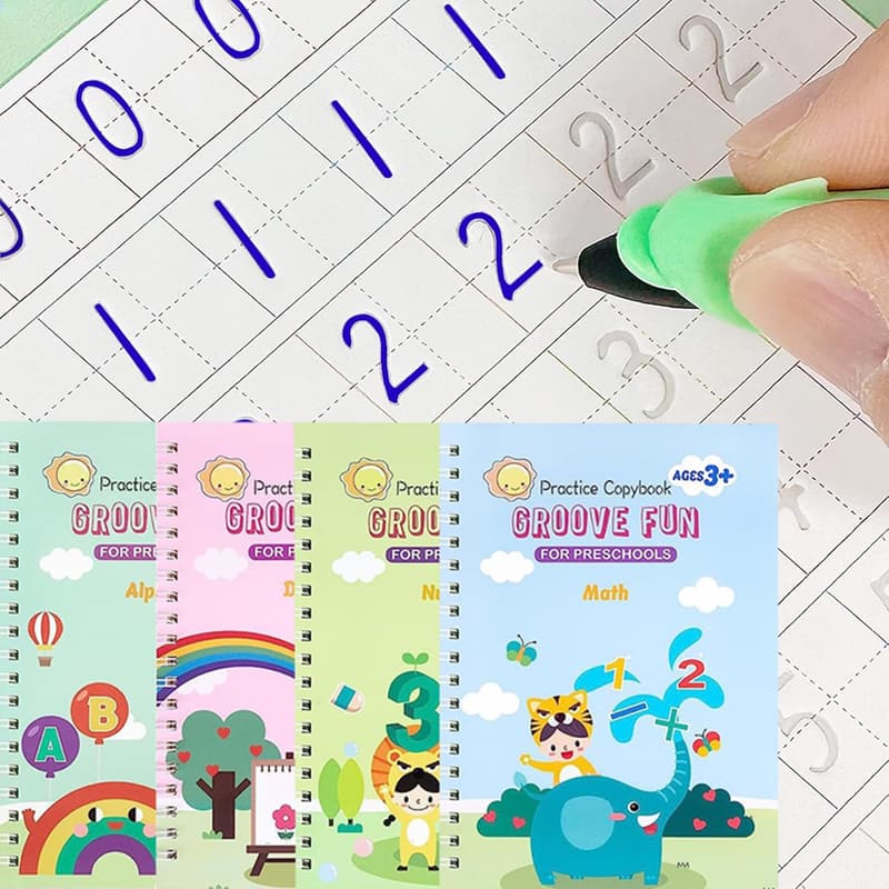 Reusable Handwriting Practice Book for Kids 3-5
