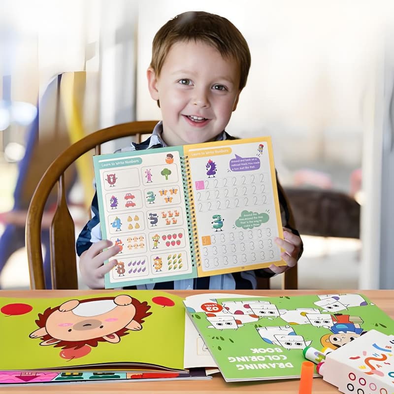 Reusable Handwriting Practice Book for Kids 3-5