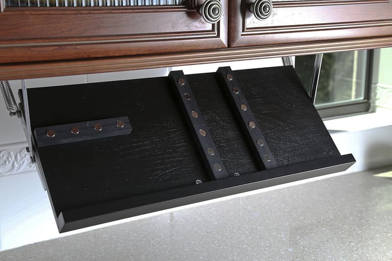 Under Cabinet Knife Storage - Large Black/Ebony Option