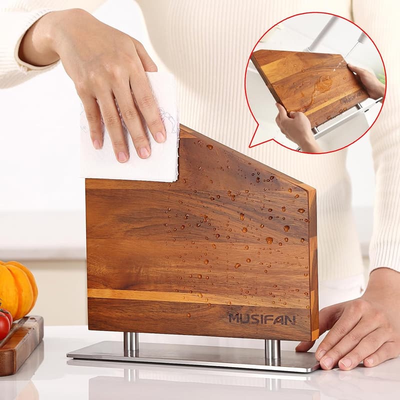 Magnetic Knife Block Organizer with Strong Magnetic Strip
