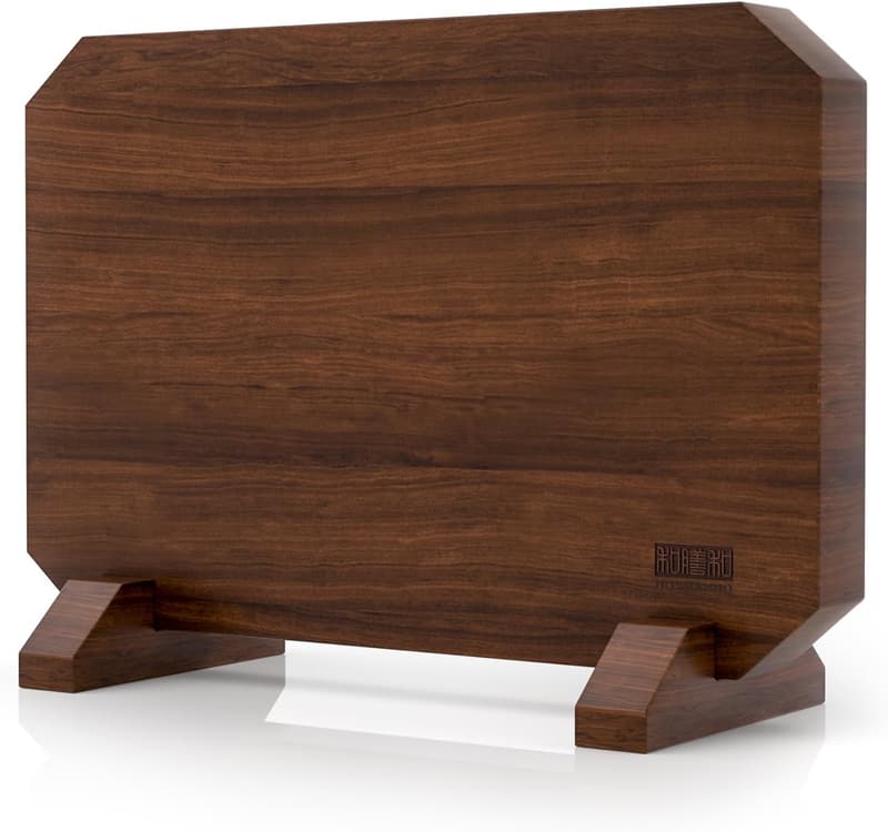 Acacia Wood Magnetic Knife Block - Dual-Sided Kitchen Organizer