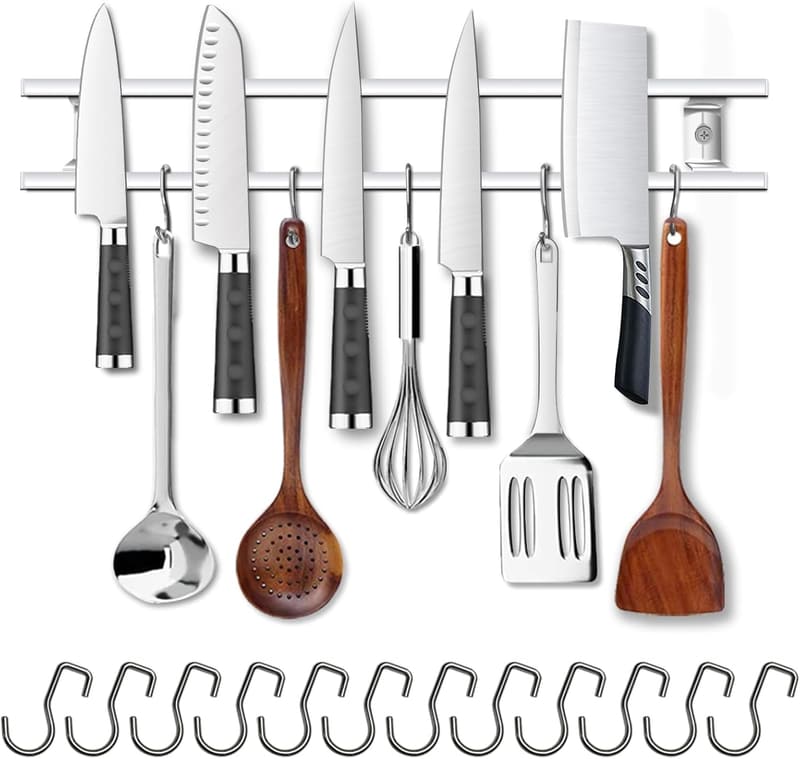 Magnetic Knife Holder - 18 Inch 304 Stainless Steel Bar Rack