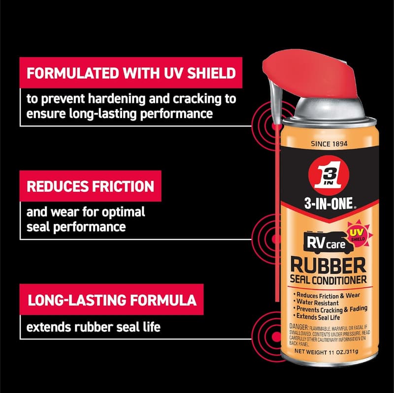 RVcare Rubber Seal Conditioner with Smart Straw - 11 oz