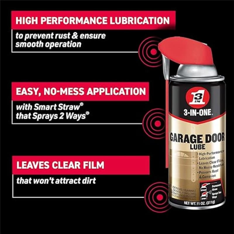 11 oz Garage Door Lubricant Twin Pack with Smart Straw