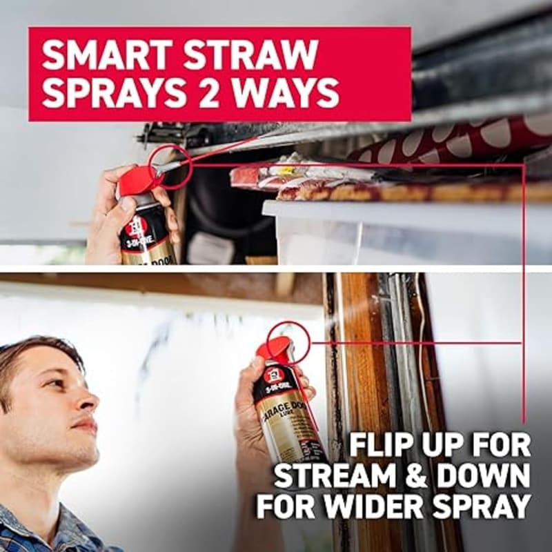 11 oz Garage Door Lubricant Twin Pack with Smart Straw