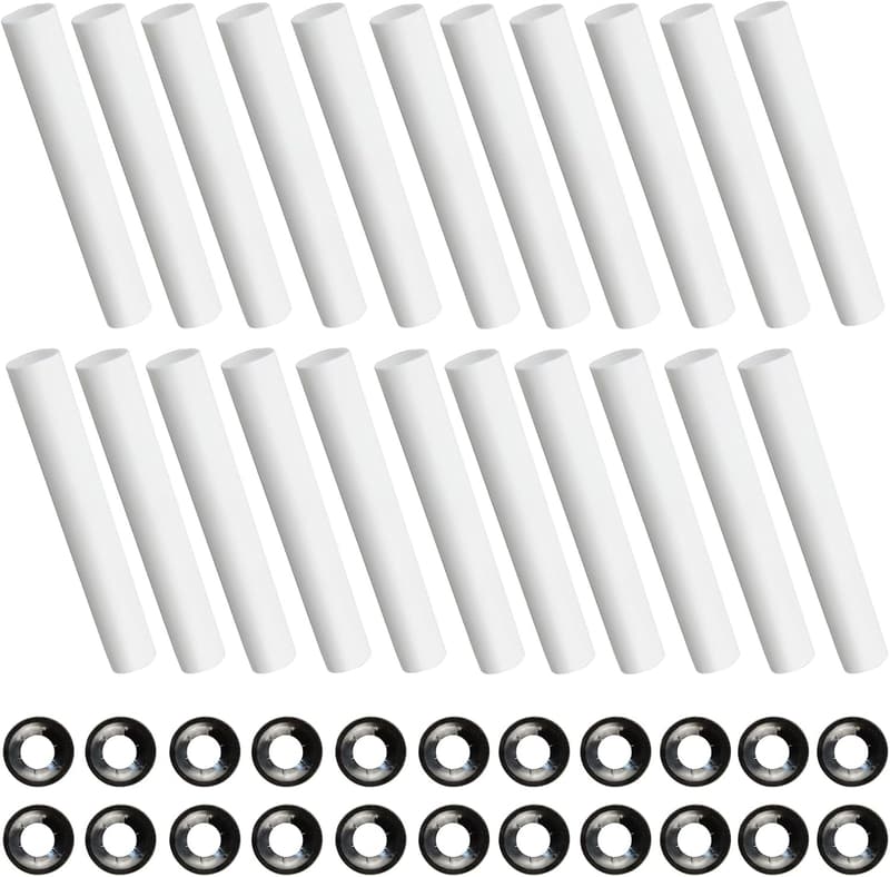 Garage Door Hinge Quiet Roller Sleeve Set - 11mm ID, 80mm Length