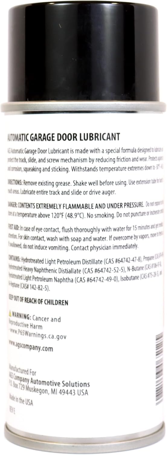 Garage Door Lubricant Spray – 4 oz All-Weather Formula
