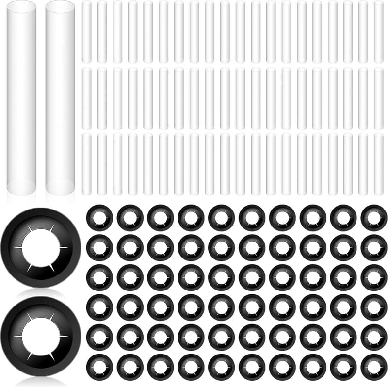 Garage Door Hinge Roller Sleeve Set - 60 Pcs, 11mm ID, Quiet Operation