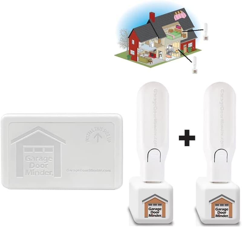 Garage Door Alert System - 2-Room Wireless Combo Pack