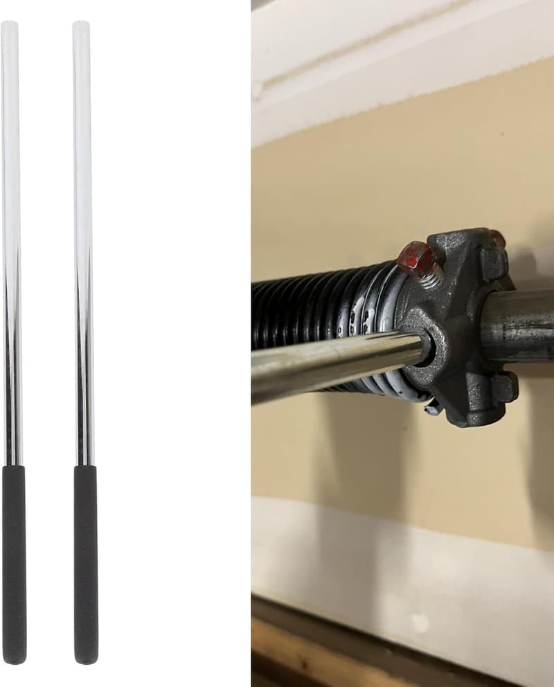 Metal Torsion Rod Winding Bar for Garage Doors with Rubber Handle