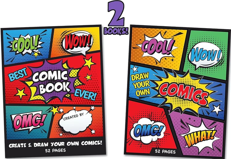 Blank Comic Book Set | 5 Templates for Kids' Creativity