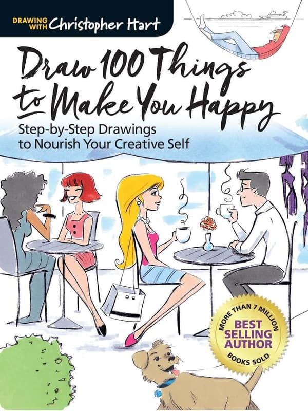 Creative Drawing Guide: 100 Step-by-Step Ways to Find Happiness