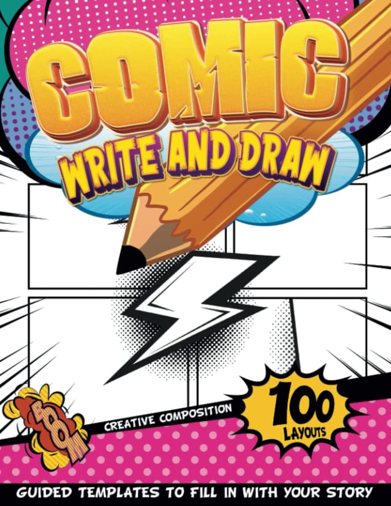 Kids' Comic Sketch Pad: Create Personalized Comic Books