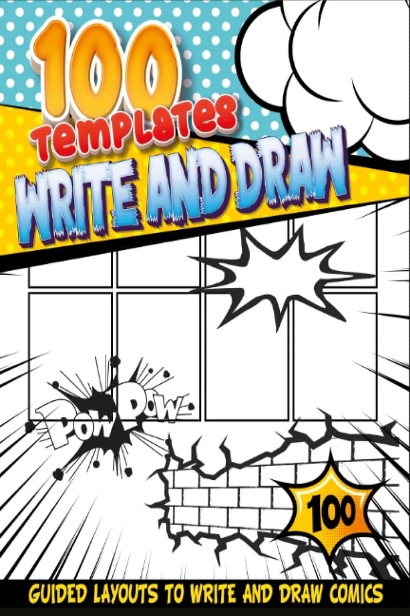 Comic Canvas Sketch Pad for Kids - Create Your Own Comics