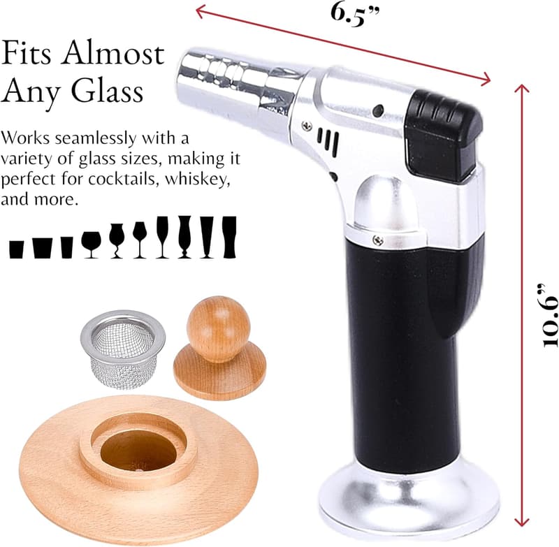 Whiskey Smoker Kit with Torch - Perfect Gift for Men & Dads
