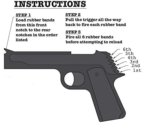Model 1911 Rubber Band Hand Gun Extra Ammo - 100 Rounds