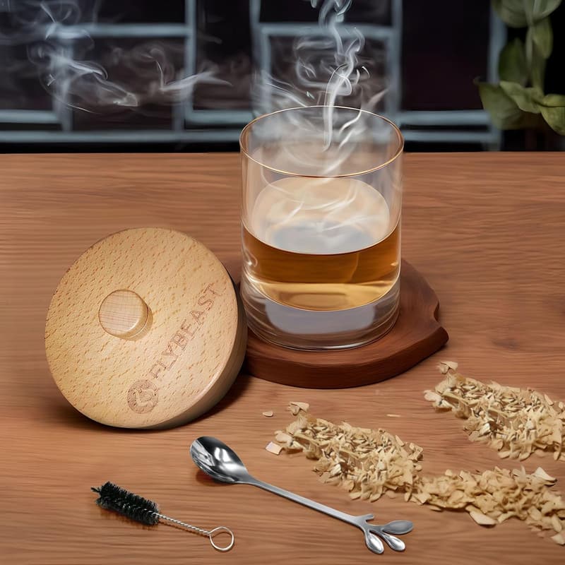 Whiskey Cocktail Smoker Kit with 6 Flavor Wood Chips