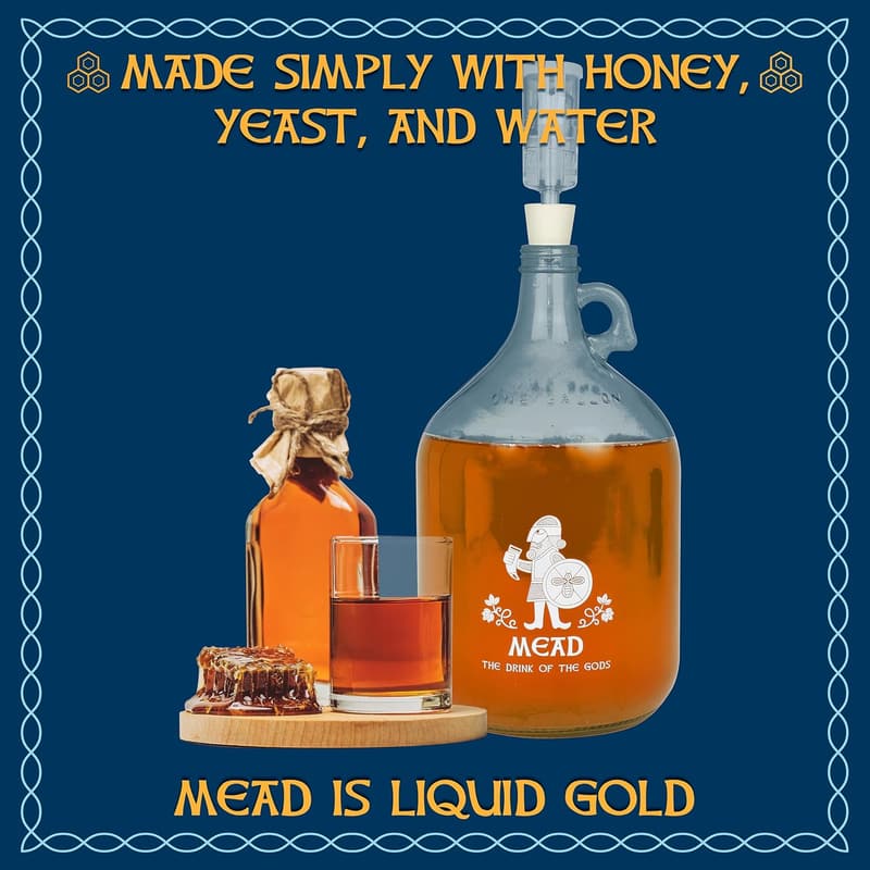 DIY Honey Mead Making Kit - Complete 1 Gallon Brewing Set