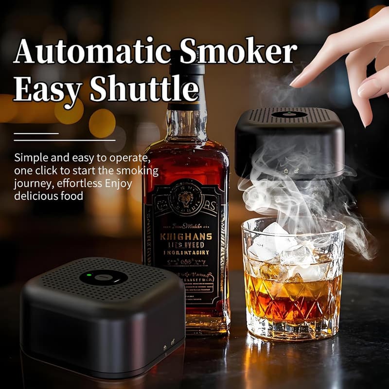 Rechargeable Whiskey Smoker Kit with 6 Wood Chips