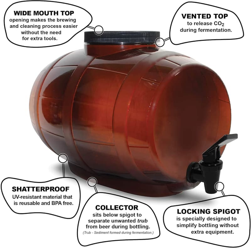 Complete 4-Gallon Craft Beer Making Kit - DIY Home Brew Set