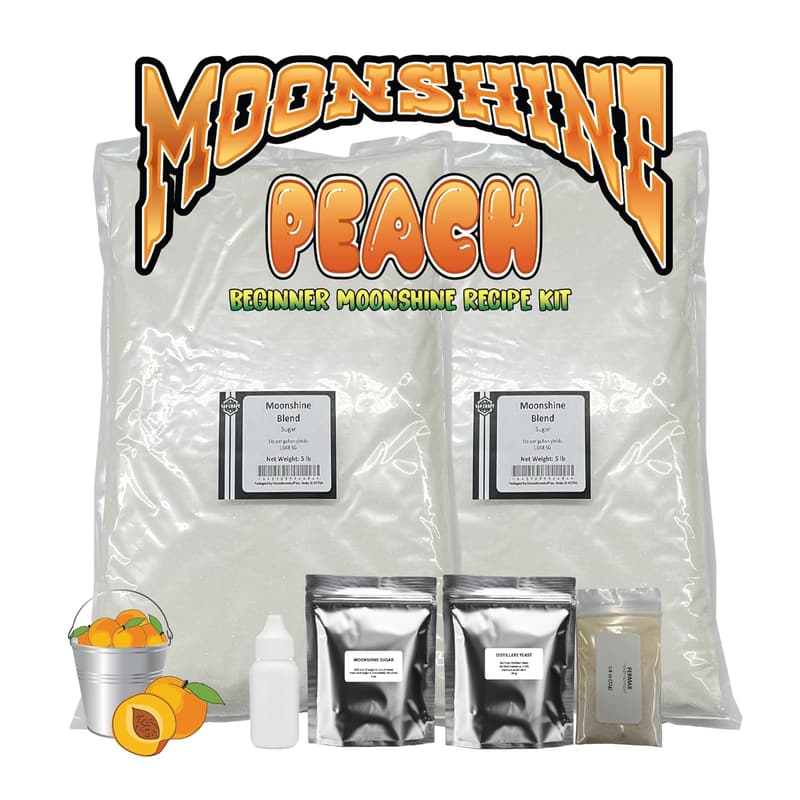 Peach Moonshine Recipe Kit - DIY Home Brewing Gift for All