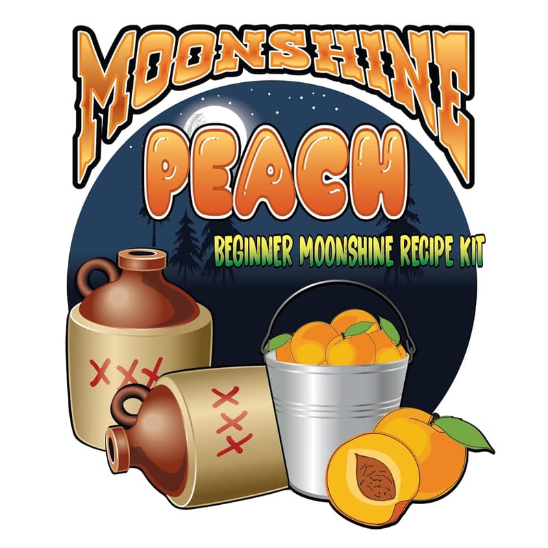 Peach Moonshine Recipe Kit - DIY Home Brewing Gift for All
