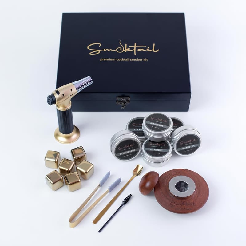 Luxury Cocktail Smoker Kit – Gold Edition for Bourbon & Whiskey
