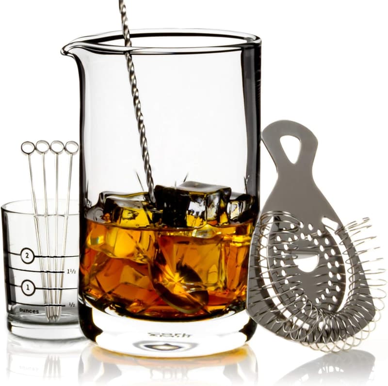 24 oz Cocktail Mixing Glass Set for Whiskey Drinks