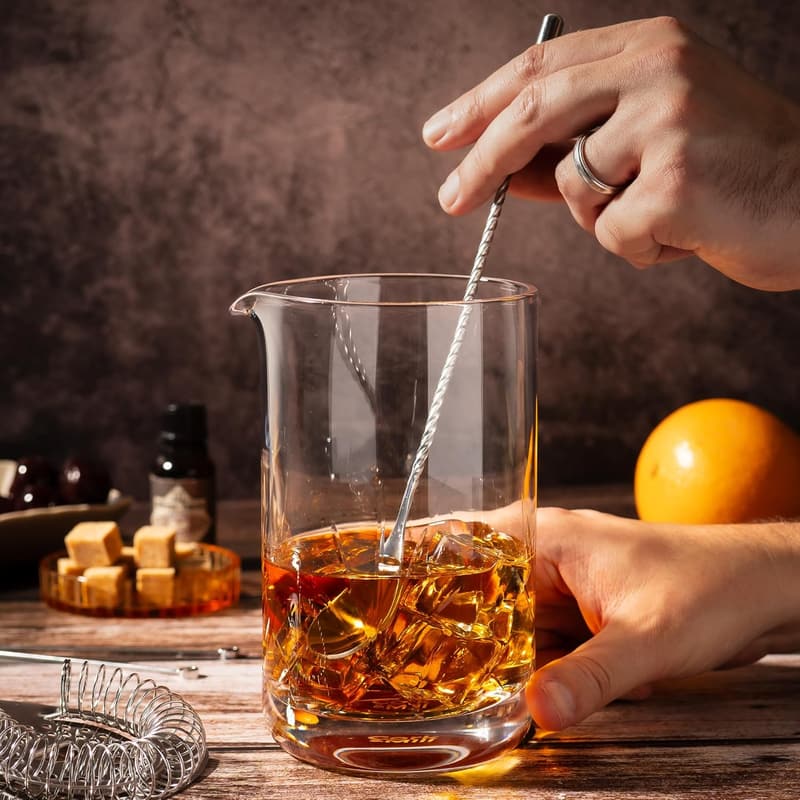 24 oz Cocktail Mixing Glass Set for Whiskey Drinks