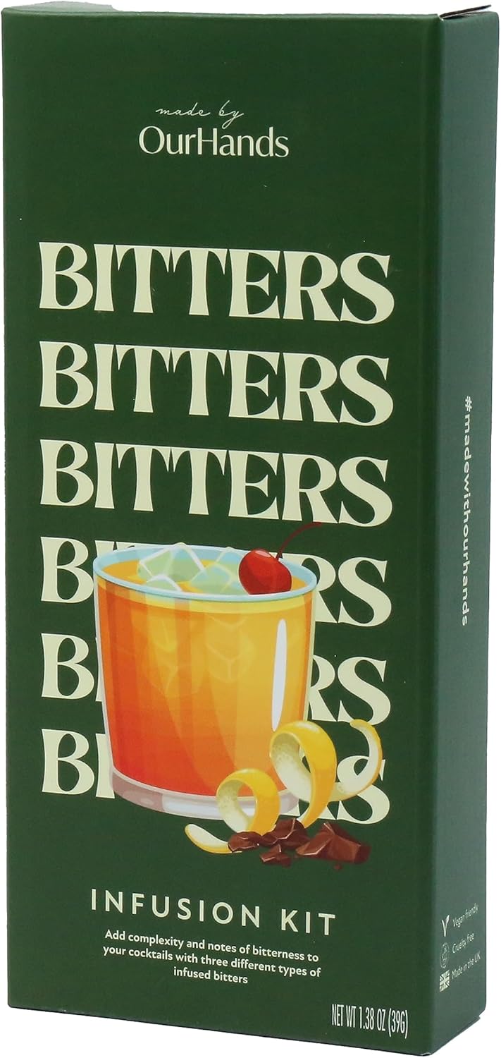 DIY Cocktail Bitters Kit - Create Natural Orange, Chocolate & Coffee Bitters