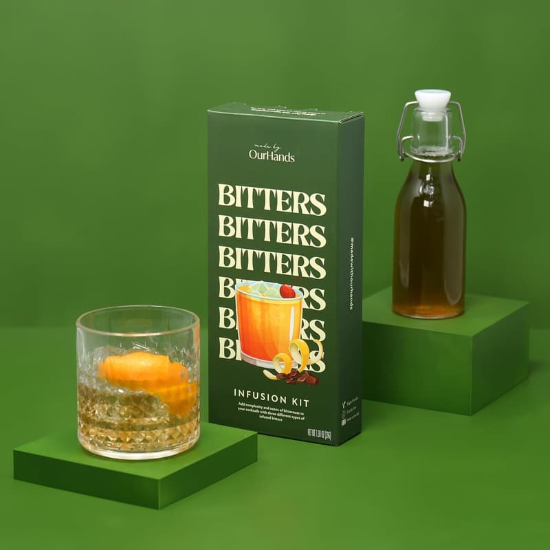 DIY Cocktail Bitters Kit - Create Natural Orange, Chocolate & Coffee Bitters