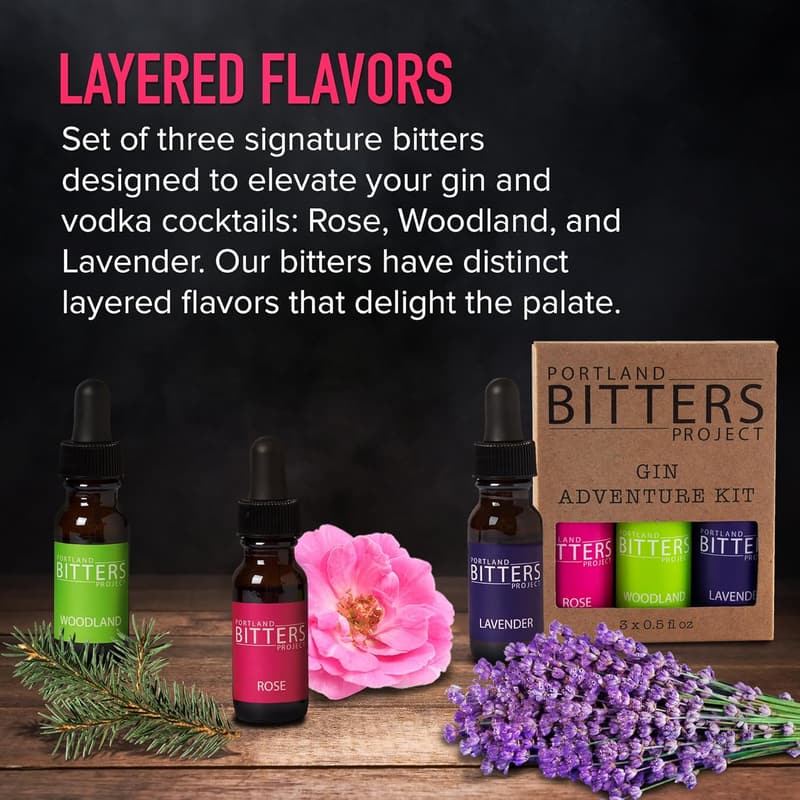 Gin Adventure Kit with Organic Bitters – 1.5 fl oz