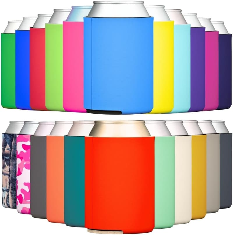 Sublimation Blank Beer Can Cooler Sleeves (25-Pack)