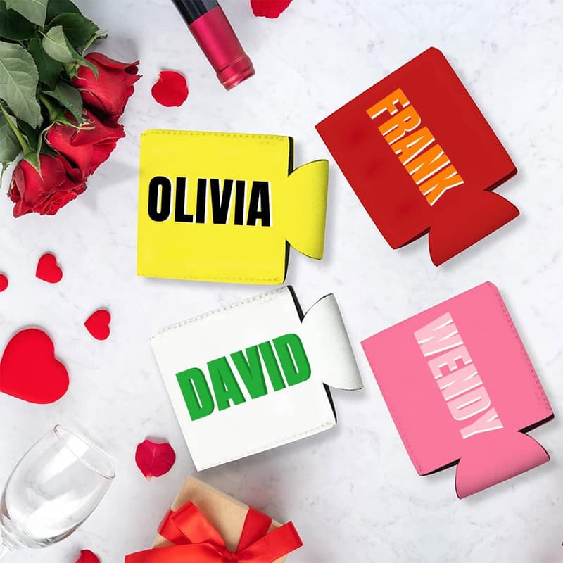 Personalized Can Cooler - Custom Monogrammed Drink Sleeves