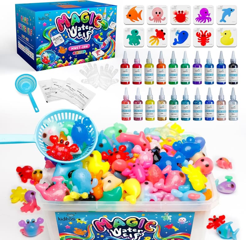 Magic Water Elf Toy Kit – DIY Aqua Fairy Gel with Molds for Kids 3+
