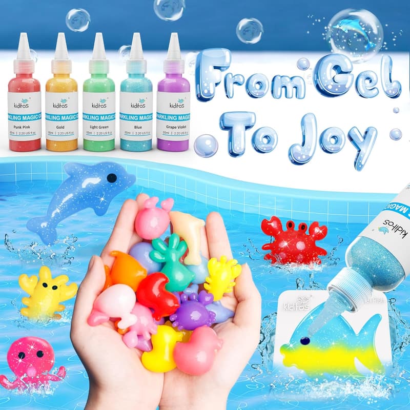 Magic Water Elf Toy Kit – DIY Aqua Fairy Gel with Molds for Kids 3+