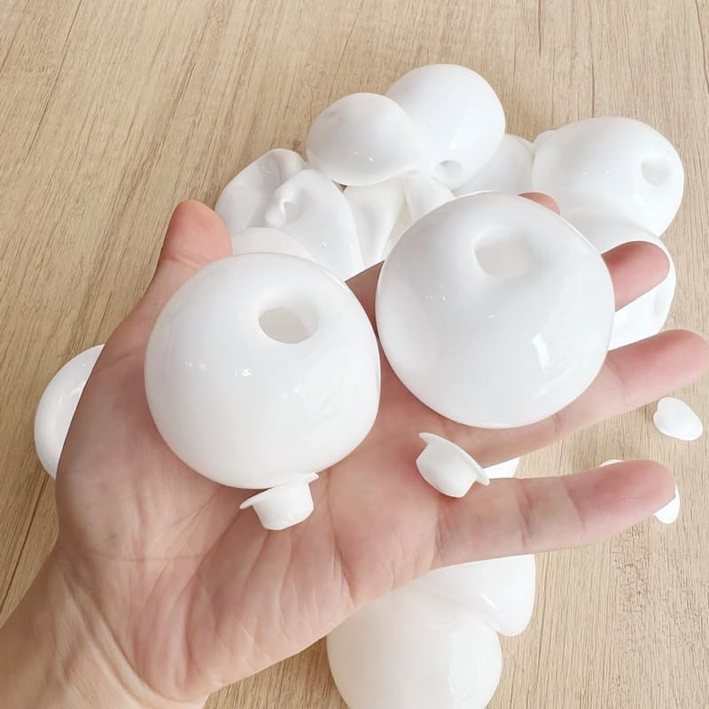DIY Stress Ball Kit - 12 Milky Blank Skins for Customization