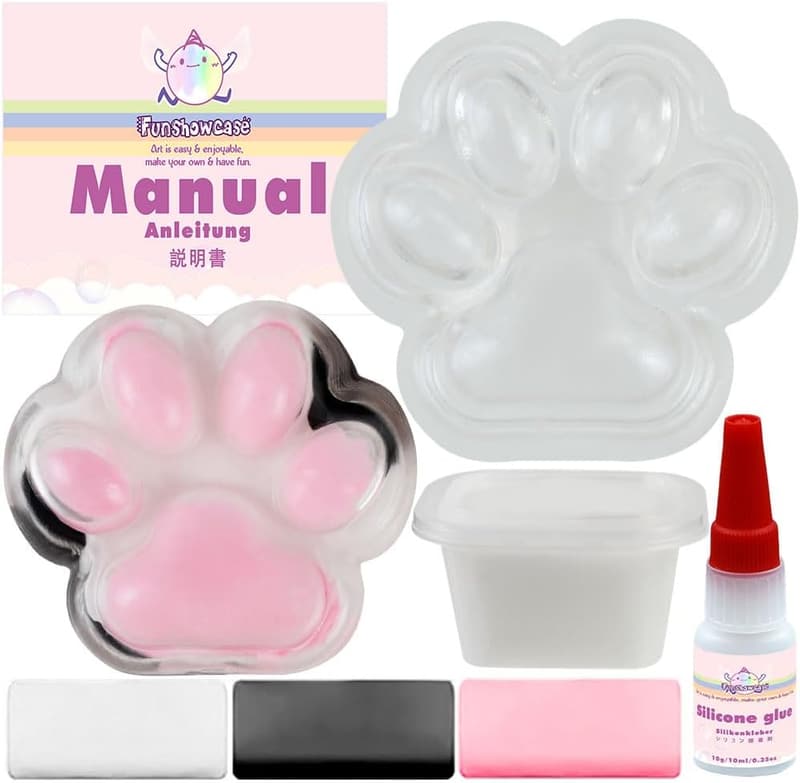 DIY Cat Paw Slime Stress Ball Maker
