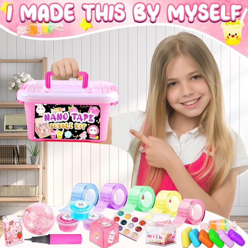 DIY Squishy Bubble Maker Kit for Kids 4+ Years