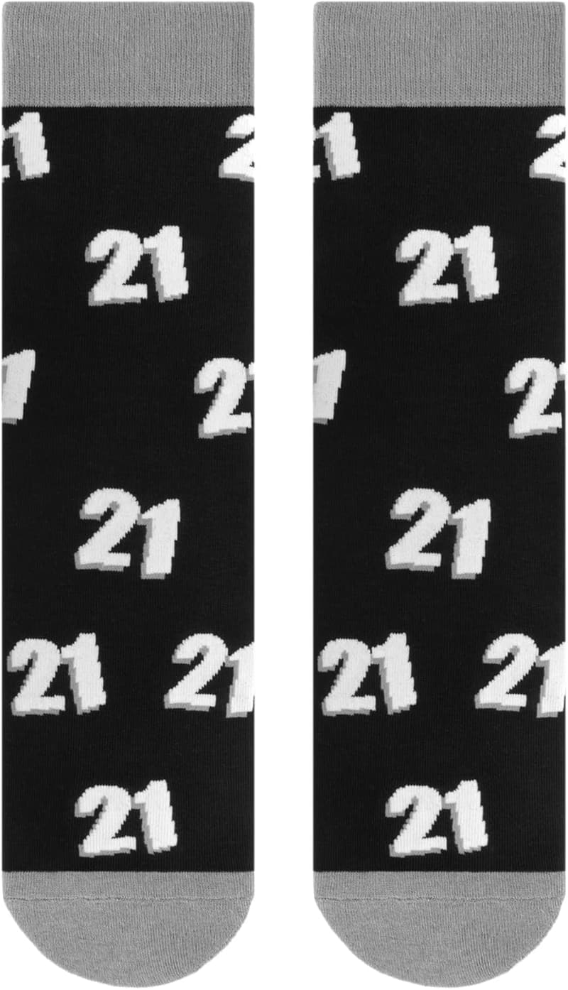 Funny Black Cotton Socks for His 40th, 50th, or 60th Birthday