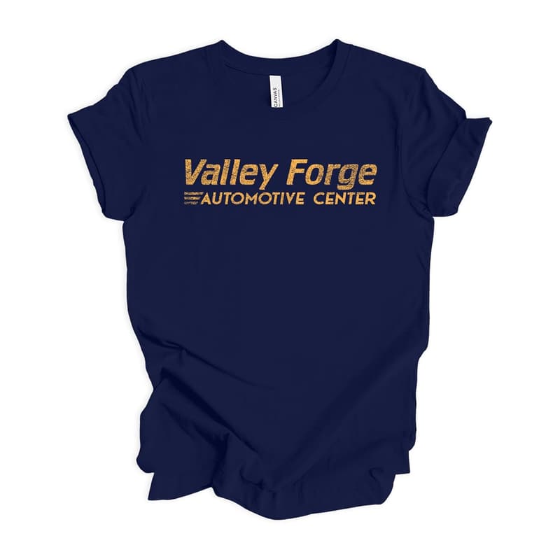 Valley Forge Automotive T-Shirt for Men - Tires TV Show Design