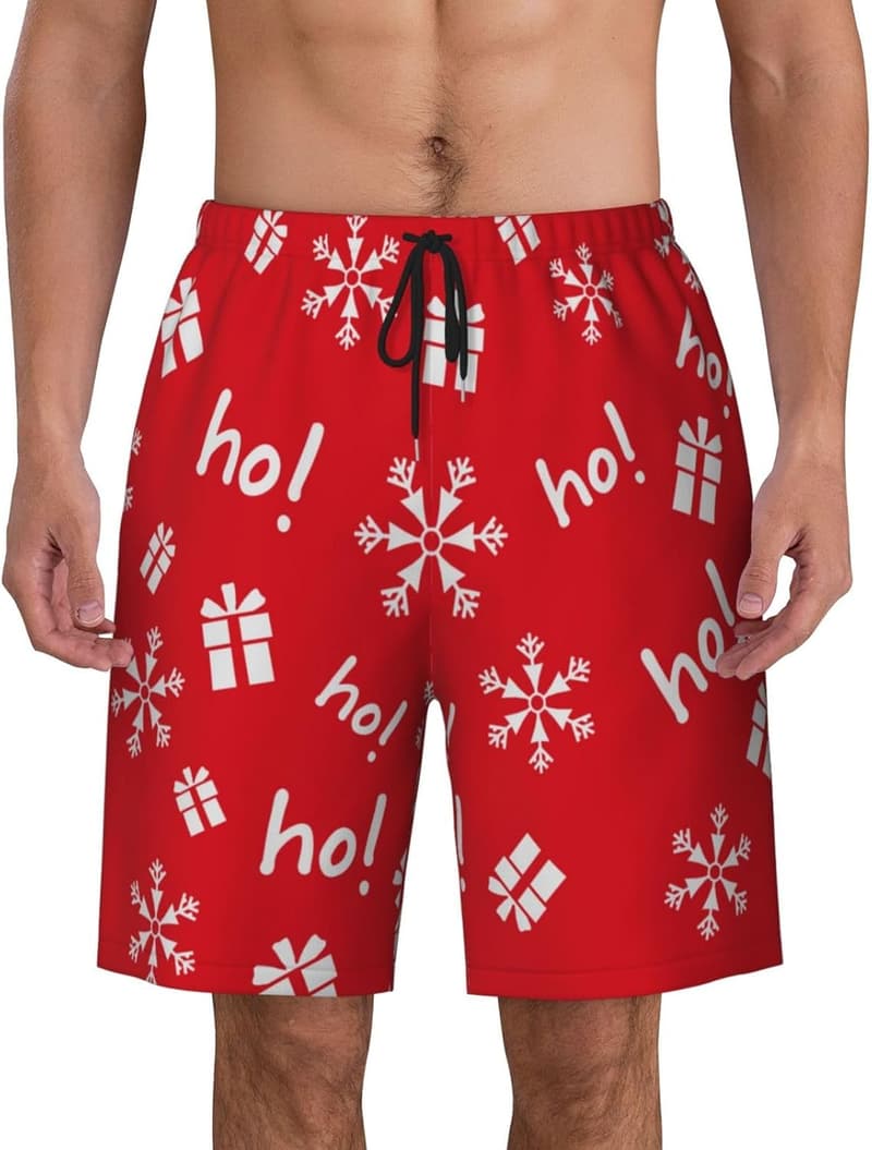 Men's Quick-Dry Swim Trunks with Mesh Lining