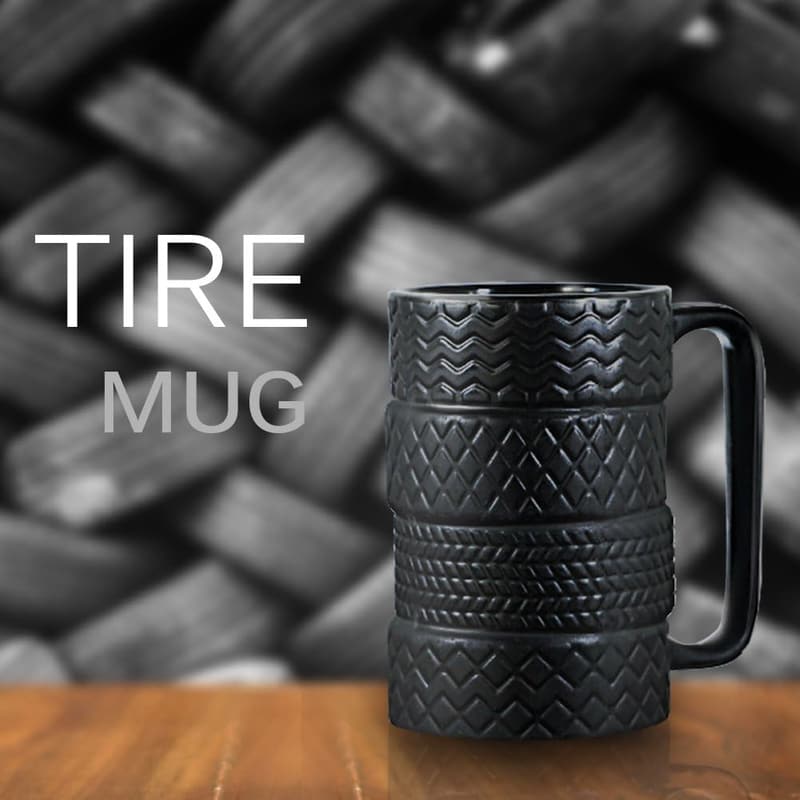 Dad's Ceramic Tire Coffee Mug - Perfect Gift for Birthdays & Holidays