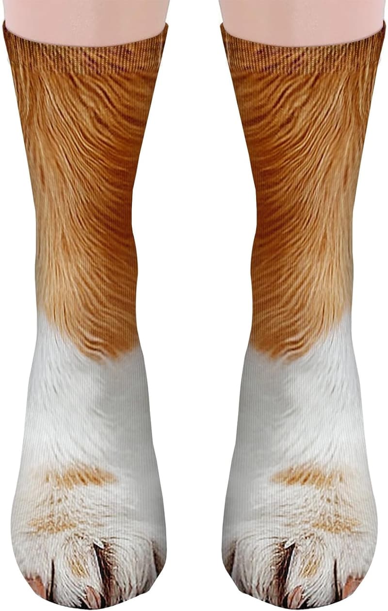 3D Animal Paws Novelty Socks - Fun Valentine's Gift