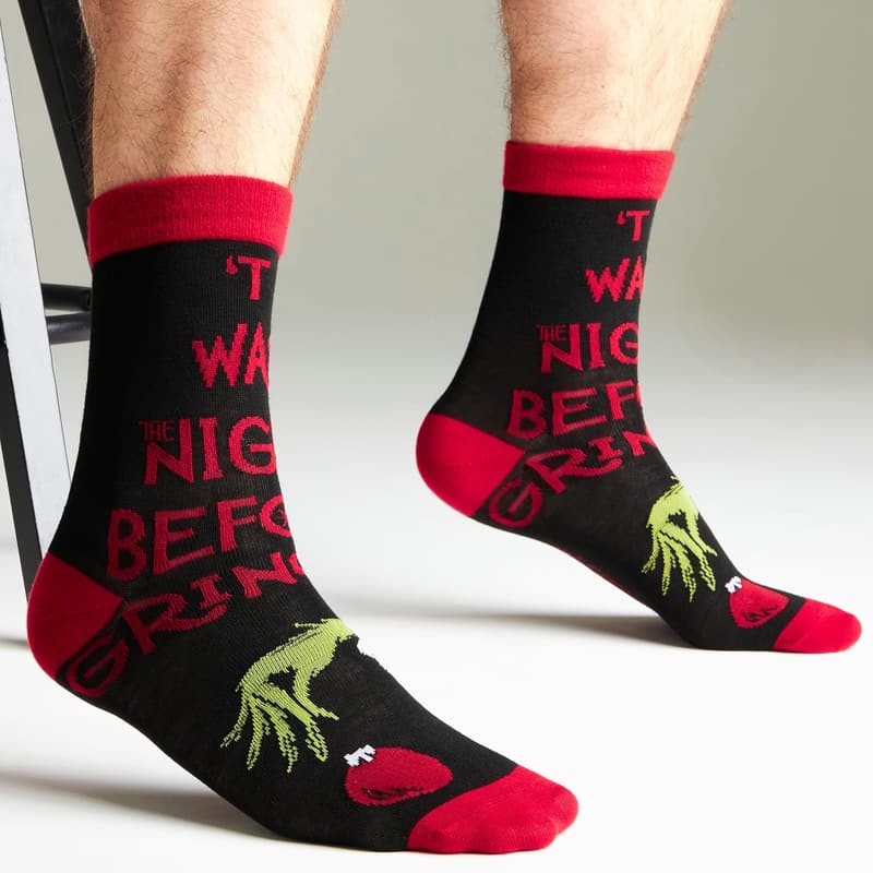 Christmas Holiday Crew Socks for Men and Teens - Soft & Breathable Multipack