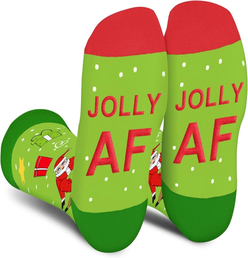 Christmas Novelty Socks for Men and Women - Fun Crew Gift