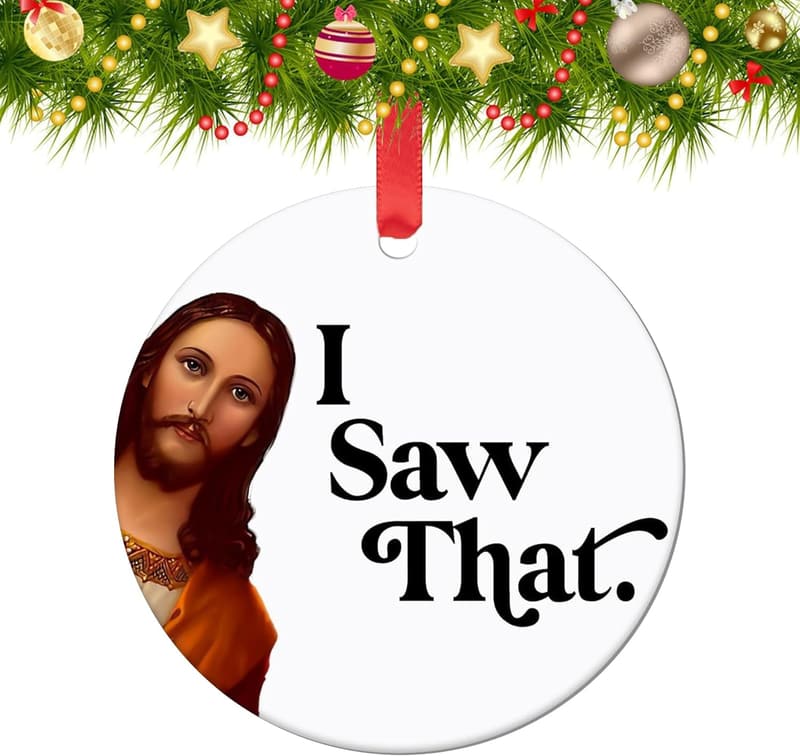 2024 Funny Christmas Ornaments for Secret Santa Gift Exchange