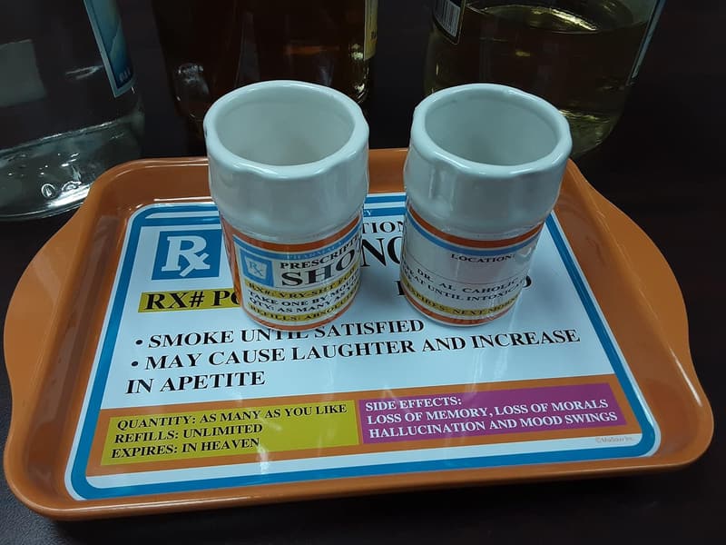 Funny Prescription Pill Bottle Shot Glass - 2 oz Novelty Gift